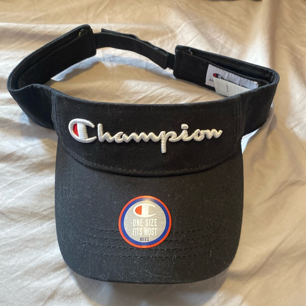 Champion logo visor hat